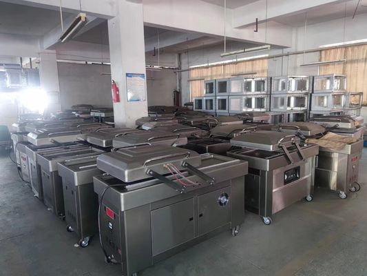 Doppelkammer Vakuumverpackungsmaschine für Meeresfrüchte Salzfleisch Trockenfisch Schweinefleisch Rindfleisch und Reis