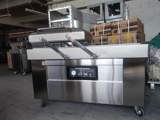 Doppelkammer Vakuumverpackungsmaschine für Meeresfrüchte Salzfleisch Trockenfisch Schweinefleisch Rindfleisch und Reis