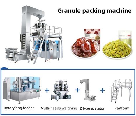 Maschine zur Verpackung von Granulatflüssigem Pulver mit mehrköpfiger computergestützter Kombination geeignet