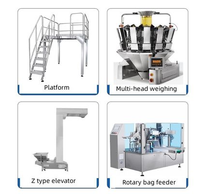 Automatische Pulvergewichtsverpackungsmaschinen für Soßgranulate und Rotationsbeutel