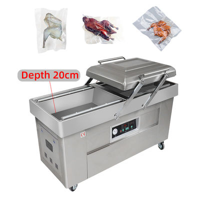 CE-Zertifizierung DZ400 Automatische Doppelkammer Vakuumverpackungsmaschine für Lebensmittel