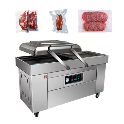 CE-Zertifizierung DZ400 Automatische Doppelkammer Vakuumverpackungsmaschine für Lebensmittel