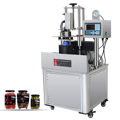 Restaurant Honigkrügel Vakuum Automatische Glasgläser Metallflasche Versiegelung Deckelmaschine