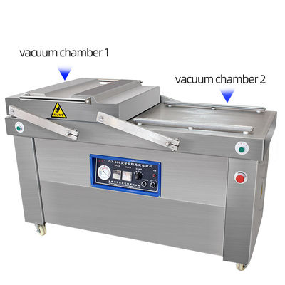 2.1KW Doppelkammer Vakuumverpackungsmaschine für Bekleidung/chemische Flüssigkeit/Bedrohungstaschen