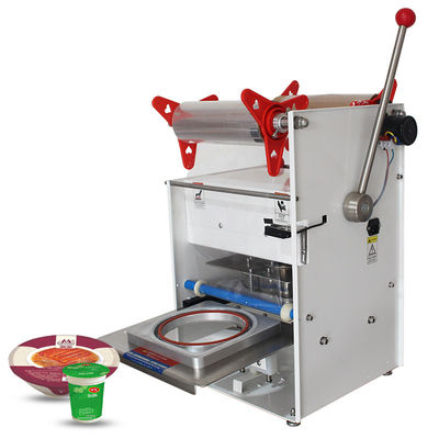 Industrie-Fastfood-Lunchbox-Tray-Siegelmaschine mit anpassbarer Handpressform