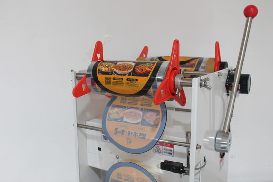 Industrie-Fastfood-Lunchbox-Tray-Siegelmaschine mit anpassbarer Handpressform