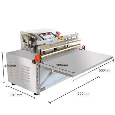 Bequeme DZ-600W Außendüse Vakuumsiegelmaschine für Fisch-Fleisch-Lebensmittelverpackungen