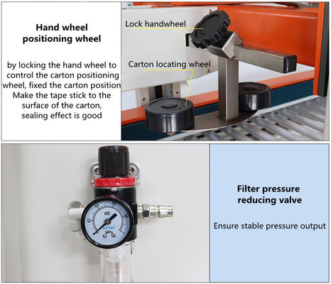 Maschine zur automatischen Versiegelung mit Klappband aus Edelstahl mit maximaler Geschwindigkeit 20 M/min