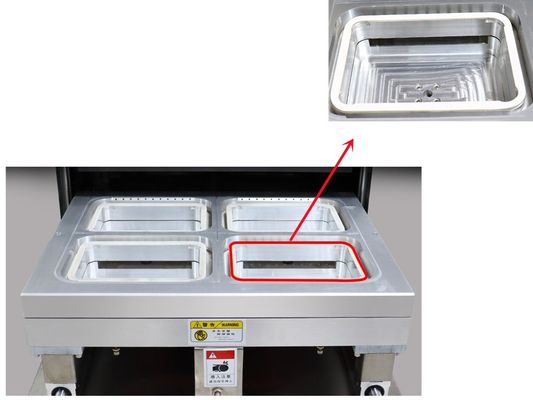 Anpassen der Tray-Größe Automatische Rindfleisch-Träger-Vakuum-Verpackungsmaschine für Rindfleisch
