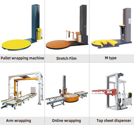 Stretch Film Paletten Stretching Wrapping Wrapper Maschine mit 100%-250% Stretching Verhältnis