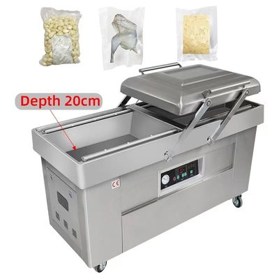 Kommerzielle Vakuumversiegelungsmaschine für ganze Hühnerverpackungen Doppelkammerkonstruktion