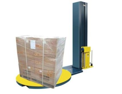 2400 mm Spaltenhöhe Palettenverpackungsmaschine Streckfilm automatische Streckmaschine Palettenverpackung