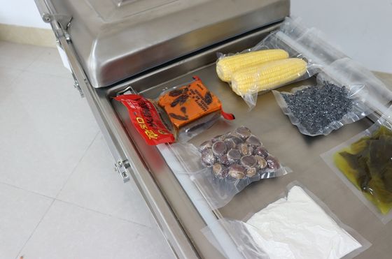 304 Edelstahl Doppelkammer Vakuumverpackung für Fischfleisch Vakuumverpackungsmaschine