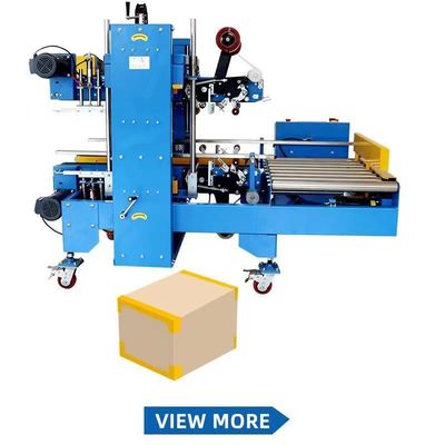 Vollautomatischer Fall-Box-Karton-Erektor mit automatischen Klappen Klapp- und Versiegelungslösung