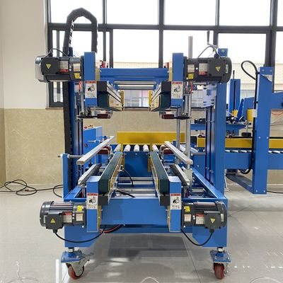 220V/50HZ Automatisches Pneumatisches Klebeband Kartonschachtel Eckkantendichtungsmaschine