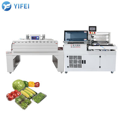 Automatische PLC-Steuerung 450L Dichtungsschnitt Film Wickelmaschine für Datteln Paletten Wärme schrumpfen Wickel