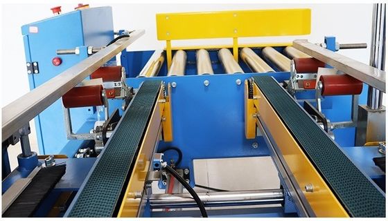 220V/50HZ Automatisches Pneumatisches Klebeband Kartonschachtel Eckkantendichtungsmaschine