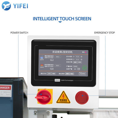 Automatische PLC-Steuerung 450L Dichtungsschnitt Film Wickelmaschine für Datteln Paletten Wärme schrumpfen Wickel