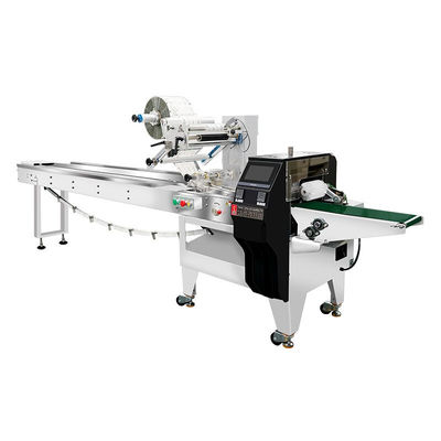 Vollautomatische horizontale Kissenbeutel Donuts Burger Croissant Brot Flow Verpackungsmaschine