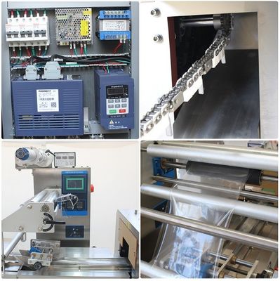 Automatische Plastikbeutel-Kissen-Brot-Verpackungsmaschine mit 90-400mm Packungsfilmbreite