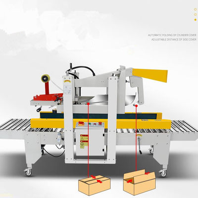 400 Watt halbautomatische Klappe Ordner Box Karton Fall Versiegelungsmaschine mit links-rechts Antrieb