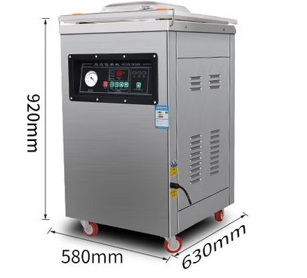 DZ500 Vakuumverpackungsmaschine aus Edelstahl für gekochte Lebensmittelfrüchte und Gemüse