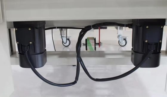FXJ-4030S Halbautomatische Kreuzversiegelung Kartonkastenkasten Versiegelungsband Versiegelungsmaschine mit beiden Enden Rolltisch