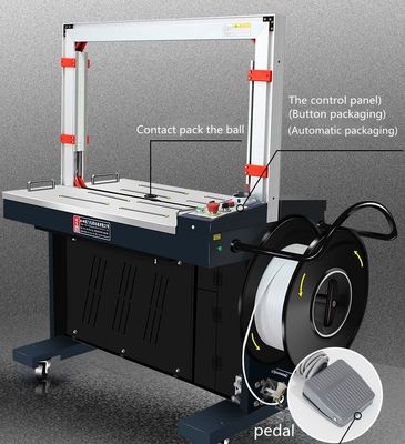 Vollautomatische Gurtmaschine für Textilien und Kartonkästen Die perfekte Kombination