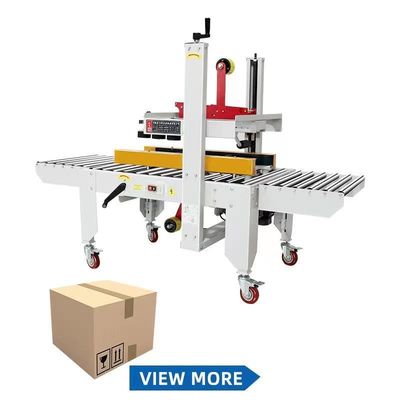 Weiterentwickelte automatische Karton-Box-Erektor-Tape-Siegelmaschine mit 12 Stück/min Arbeitsgeschwindigkeit