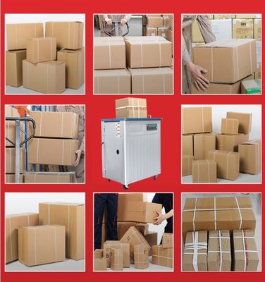 Halbautomatische Kartonbandmaschine mit PP-Bindemöglichkeit und Funktion