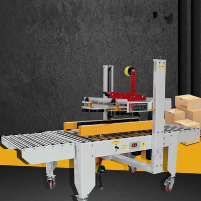 1830*670*1230mm Halbautomatische Linke und Rechte Antrieb Gürtel Kartonband Versiegelungsmaschine