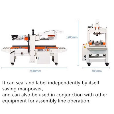 Arbeitstisch 600-700 mm Klappen Klappkarton Versiegelungsmaschine mit 28 m/min Versiegelungsgeschwindigkeit