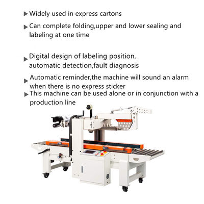 Arbeitstisch 600-700 mm Klappen Klappkarton Versiegelungsmaschine mit 28 m/min Versiegelungsgeschwindigkeit
