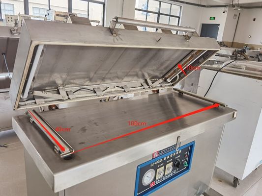 Elektrisch angetriebene Fischvakuumsiegelmaschine Dz400 für Plastiktüten 220V Einzelkammer