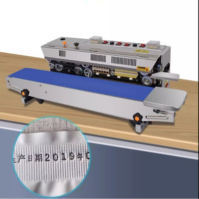 810*395*300mm Größe Elektrisch angetriebene Beutelversiegelungsmaschine für horizontale Versiegelungsbedarf