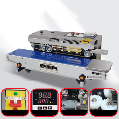 810*395*300mm Größe Elektrisch angetriebene Beutelversiegelungsmaschine für horizontale Versiegelungsbedarf