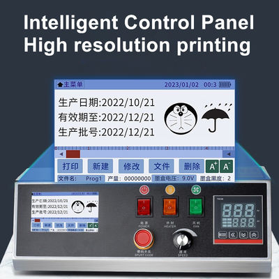 Chemische PM-1800 Automatische kontinuierliche Band Plastikbeutel Tinte Codierung Dichtung Maschine mit Verfallsdatum Drucker