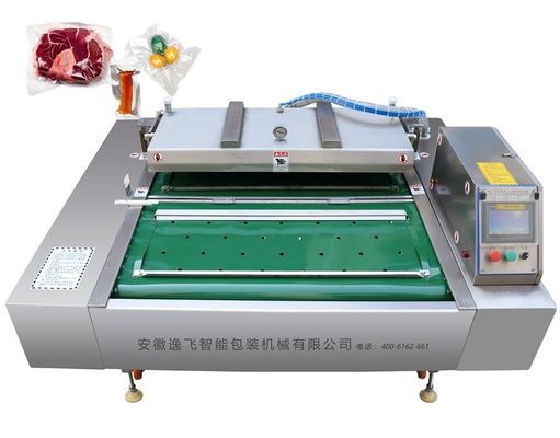 380V/50HZ Spannung Kommerzielle automatische Walzvakuumverpackungsmaschine für Fleischfutter