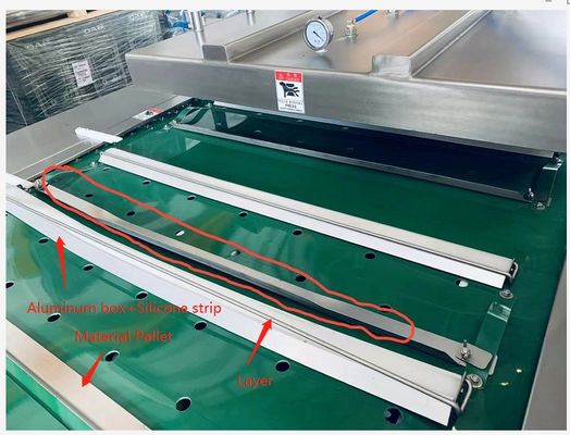 380V/50HZ Spannung Kommerzielle automatische Walzvakuumverpackungsmaschine für Fleischfutter