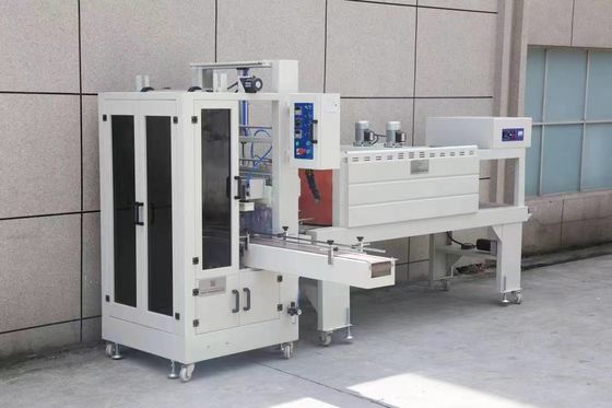 PE PVC Halbversiegelte Klappe Verpackung Wärmeschrumpfmaschine für Sojasoß Flaschen Hülle