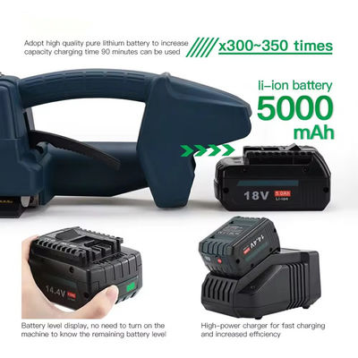 Handheld PET PP Baller Strapping Banding Tool mit schneller Zähigungsgeschwindigkeit 100-200mm/s