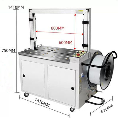101A Vollautomatische Hochschreibtischbox Strapper Karton Strapper Maschine für 9-15mm Strap
