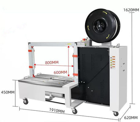 Elektrisch angetriebene automatische PP-Gürtel-Band-Band-Bandmaschine für das schnelle Verpacken