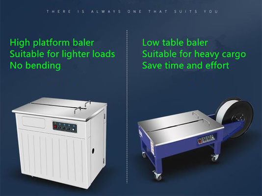 60 KG Semi-Auto Karton-Box-Hüllen Paletten-Streifen-PP-Gürtel Verpackungsmaschine für Textilien