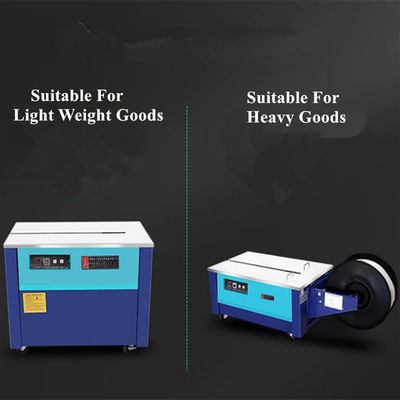 High Table Halbautomatische PP Kunststoffgürtel Karton-Box Strapping-Maschine für Industrie