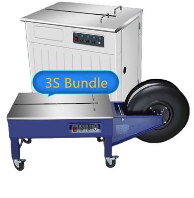 Halbautomatische PP-Gürtel-Verpackungsmaschine mit Doppelmotor zum Versiegeln von Kartons