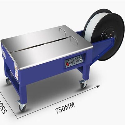 Verpackungsmaschine für Kartonkästen mit halbautomatischem PP-Band-Bindung 750X550X460mm 220V