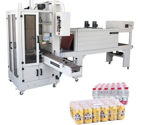 Kartonverpackungsart Halbautomatische Manschettenart vertikale Wasserflasche Film Wärme schrumpfbare Verpackungsmaschine