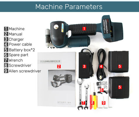 Batteriebetriebene 19 mm elektrische PET-Handverpackungsmaschine für Kunststoffverpackungsmaterial