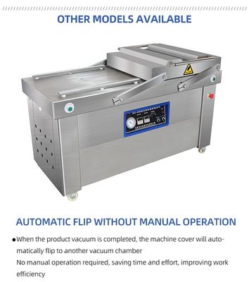 Doppelkammer Voll gefrorenes Huhn Truthahn Bratente Salzente Ente Gewürze Gänse Vakuumverpackungsmaschine